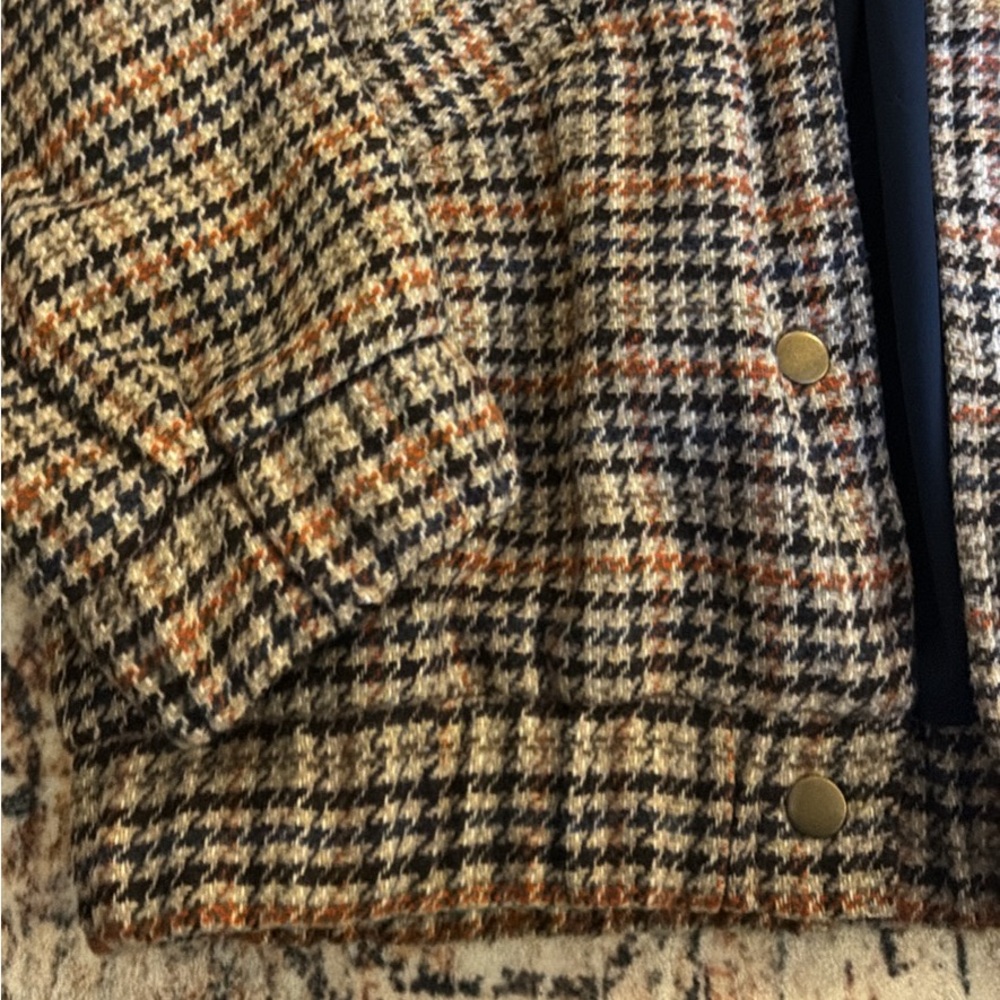 Old Navy Houndstooth Bomber Jacket M - Picture 3 of 4